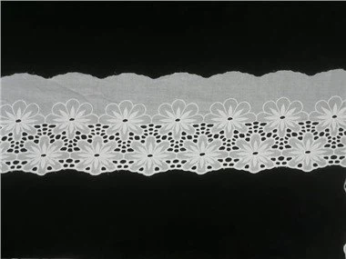 कट आउट कशीदाकारी फीता ट्रिम