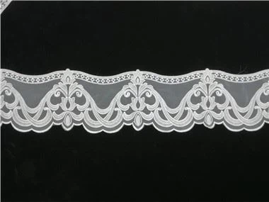 Organza कढ़ाई फीता ट्रिम